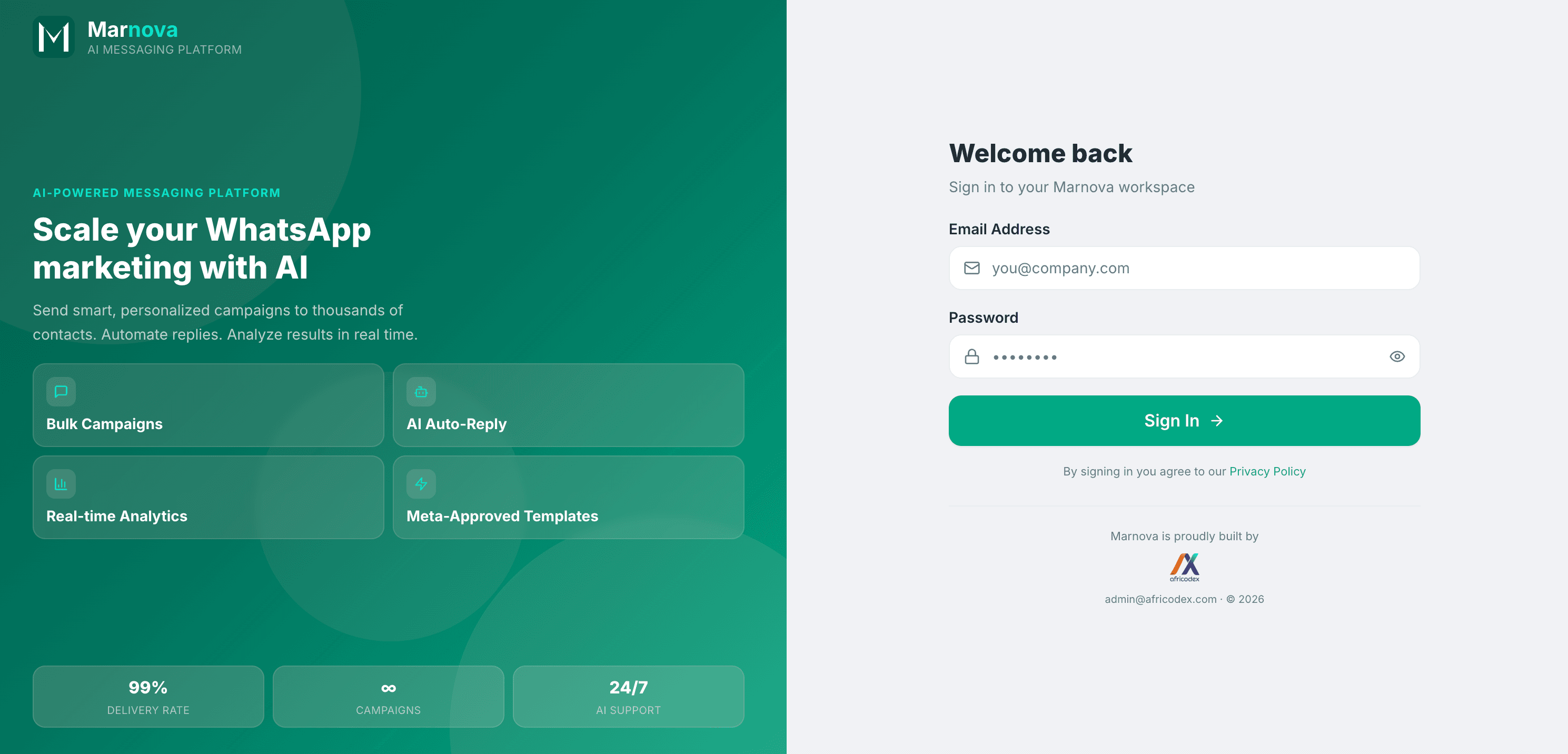 Secure login — JWT auth